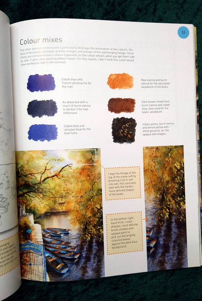Painting Watercolours from Photographs by Geoff Kersey. (ref b270)