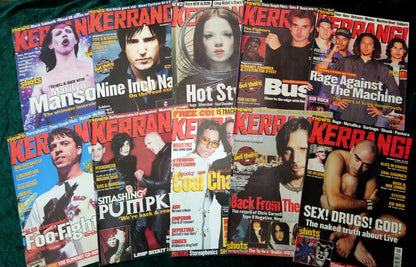 Kerrang! Rock and Metal Magazine. Collection of 10 from 1999 (MC165)