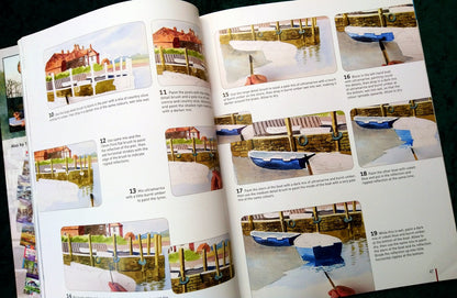 Painting Boats and Harbours in Watercolours by Terry Harrison. (ref b271)