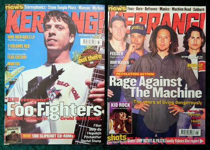 Kerrang! Rock and Metal Magazine. Collection of 10 from 1999 (MC165)