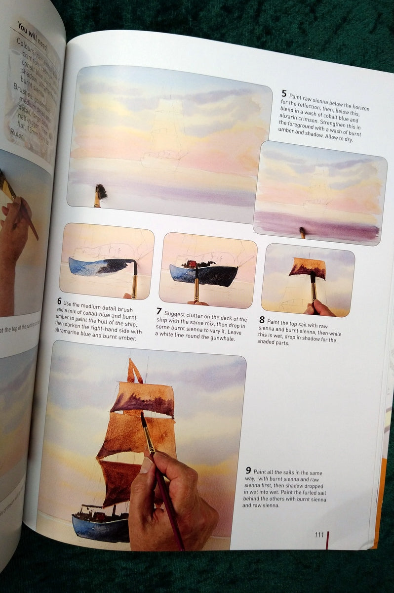 Painting Boats and Harbours in Watercolours by Terry Harrison. (ref b271)