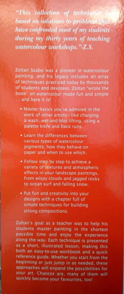 Watercolour Tips and Tricks by Zoltan Szabo. (ref b272)