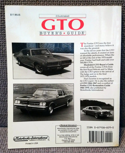 GTO Buyer's Guide. (ref b155)