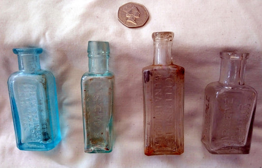 Vintage Collectable Bottles, Essence, Products. Lot of 4.  (ref Nos170)