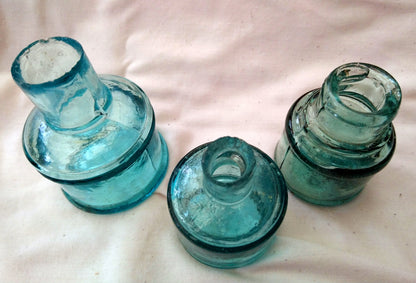 Vintage Collectable Ink Bottles Lot of 3.  (ref Nos174)
