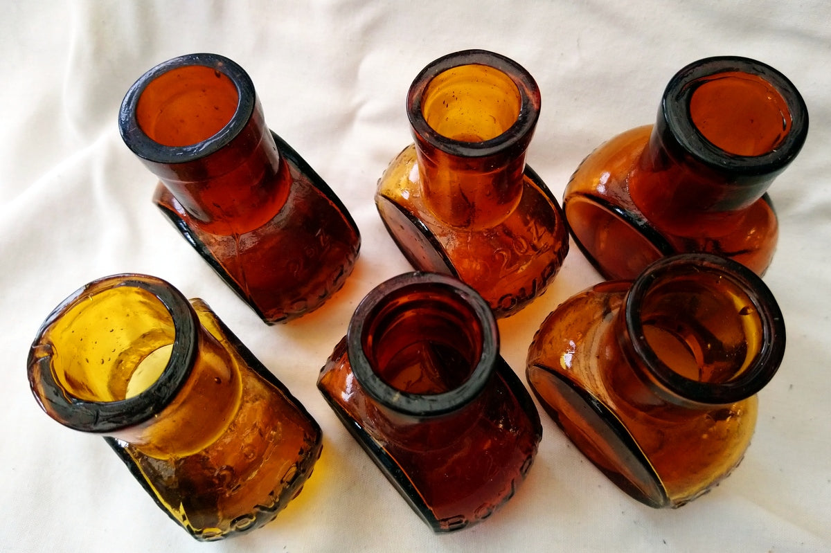Vintage Collectable Bovril Bottles. Lot of 6. (ref Nos178)