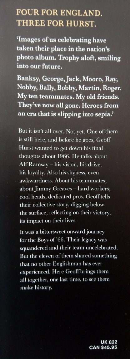 Geoff Hurst. Last Boy of '66. (ref b180)