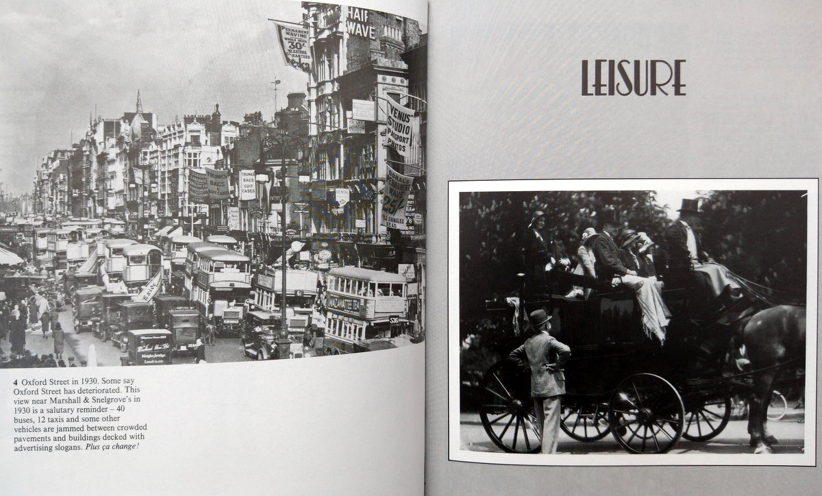 London in the Twenties and Thirties from Old Photographs. (ref b186)