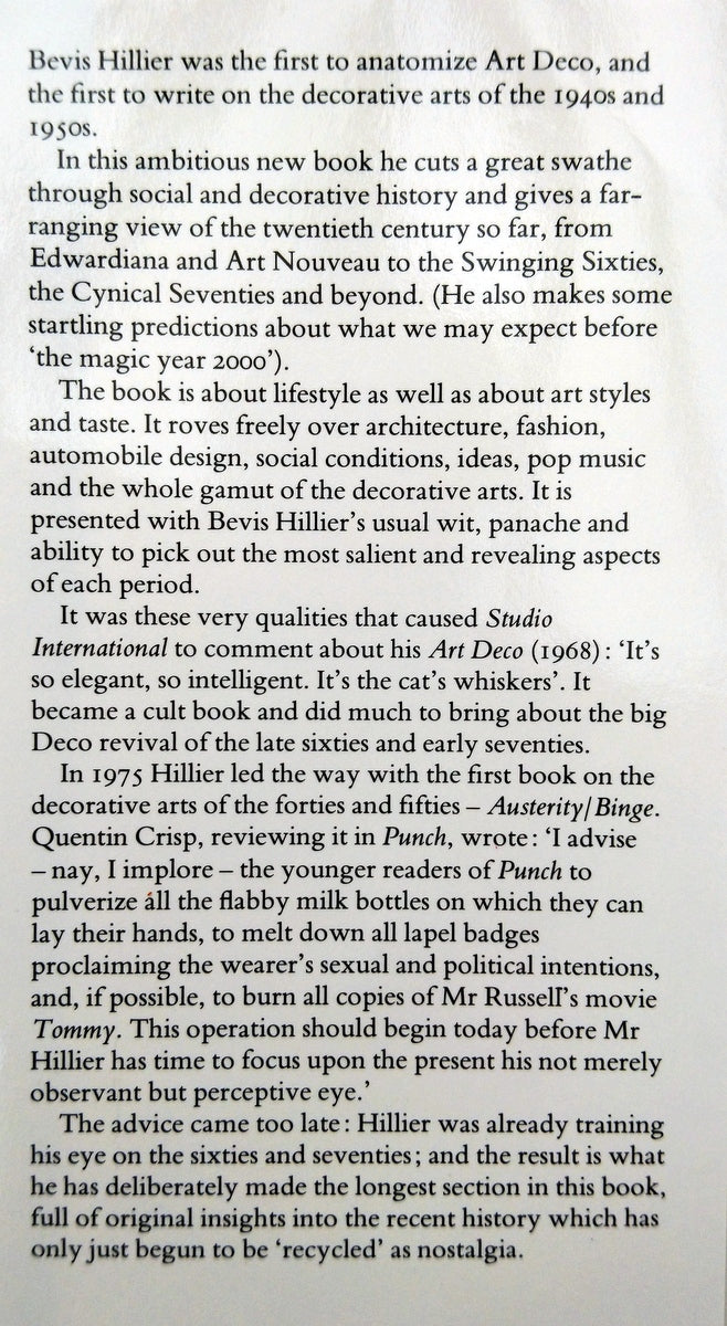 The Style of the Century 1900-1980. Bevis Hillier. (ref b187)