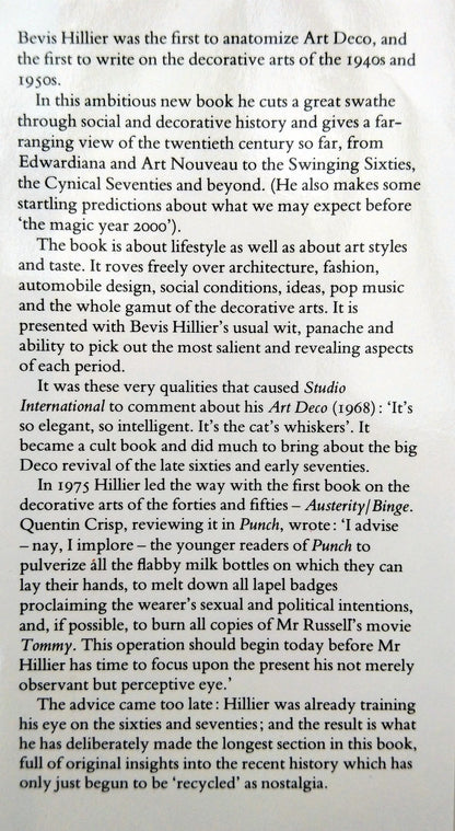 The Style of the Century 1900-1980. Bevis Hillier. (ref b187)