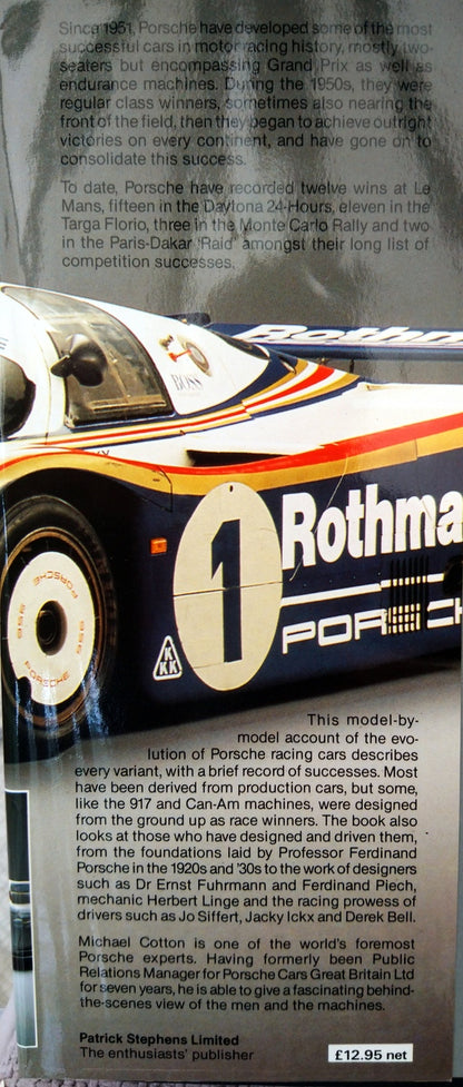 Porsche Racing Cars by Michael Cotton. (ref b195)
