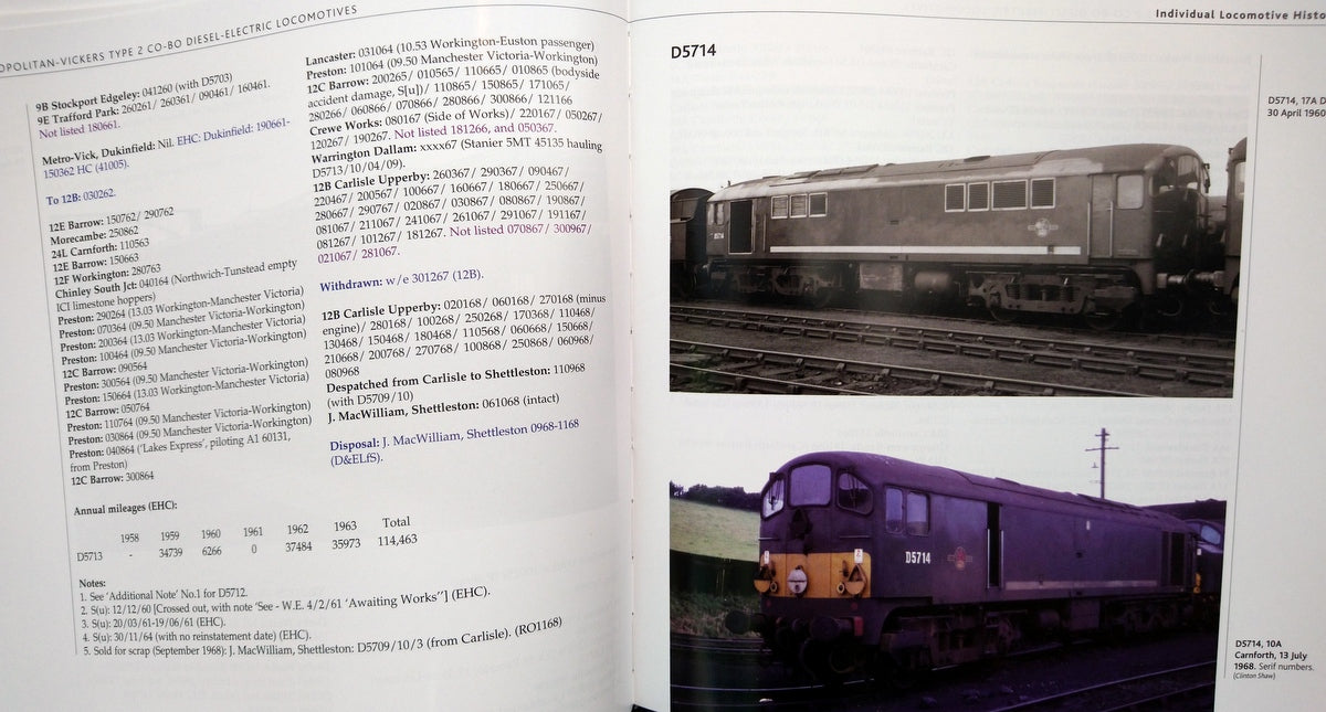 Metropolitan-Vickers Type 2 Co-Bo Diesel Electric Locomotives. (ref b197)