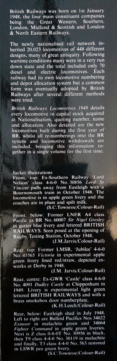 British Railways Locomotives 1948. (ref b321)