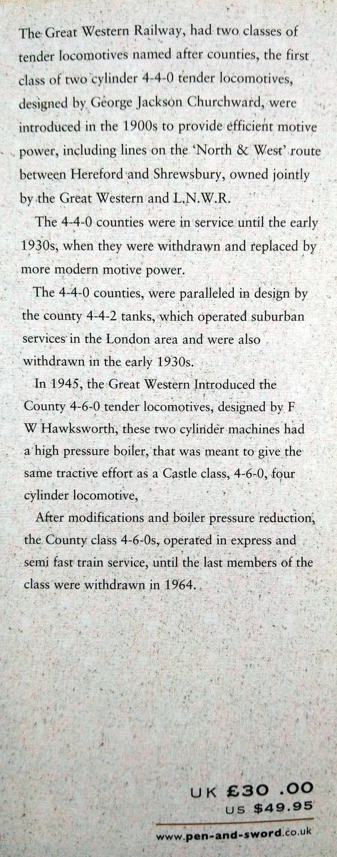 Great Western County Classes. (ref b196)
