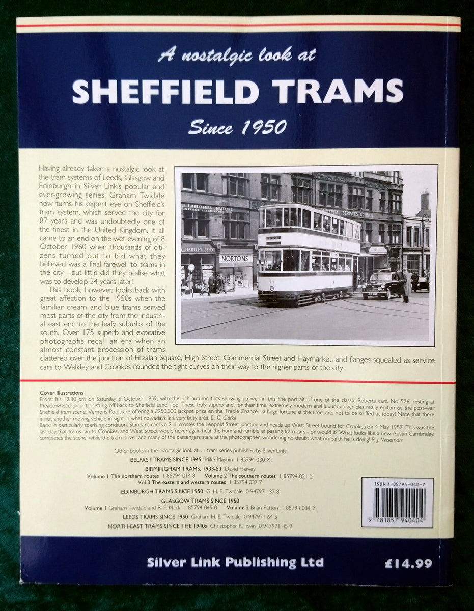 Sheffield Trams Since 1950. (ref b322)