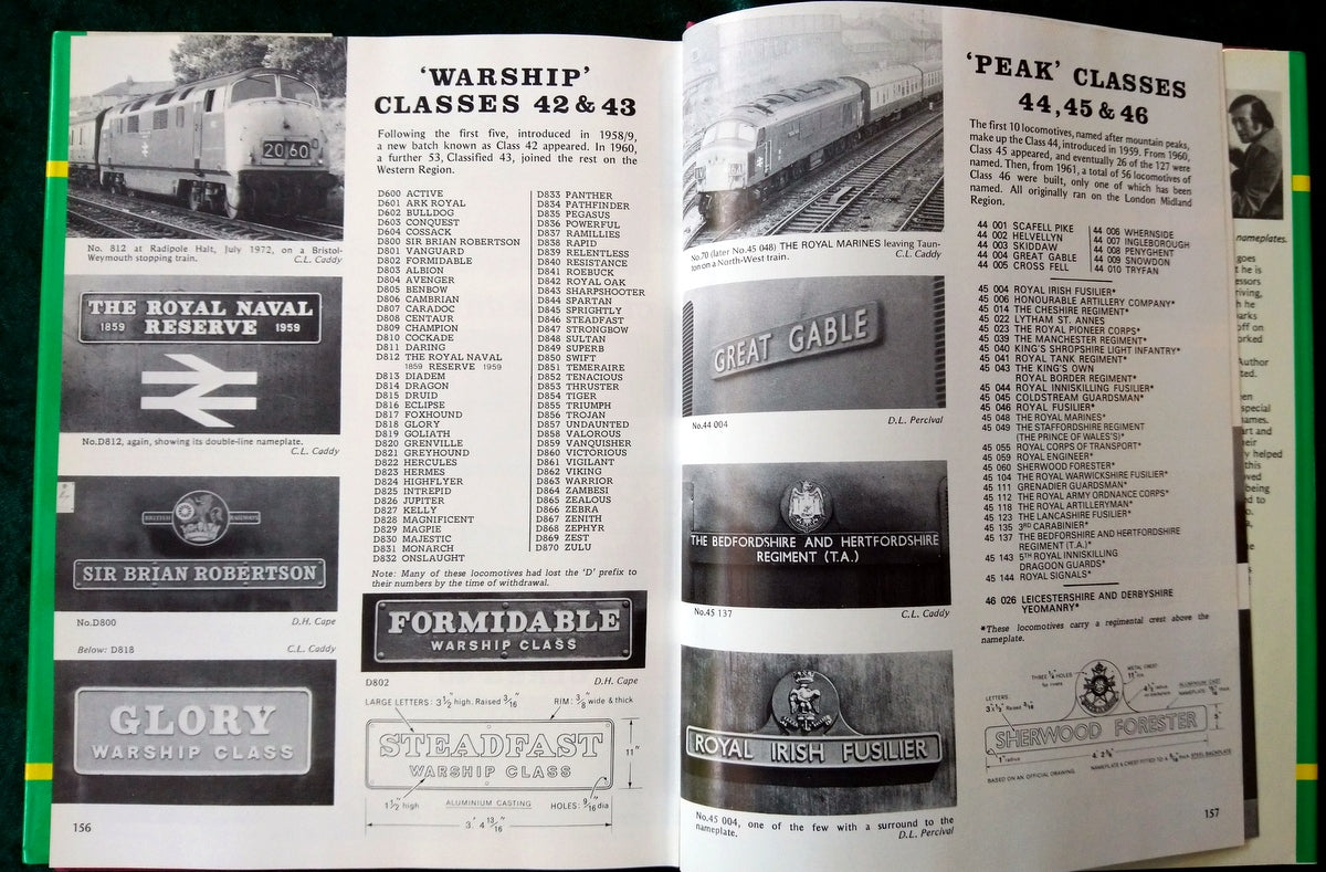 Nameplates of the Big Four, Including British Railways. (ref b318)