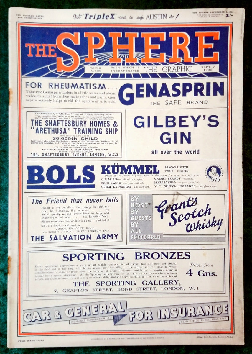 The Sphere Magazine. September 7th 1935. (LM001)
