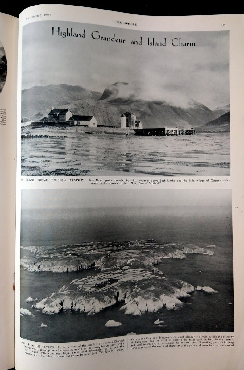 The Sphere Magazine. September 7th 1935. (LM001)