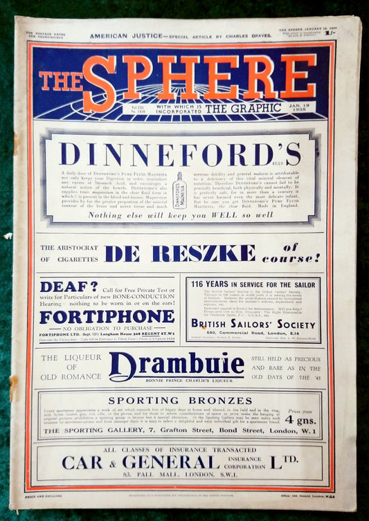 The Sphere Magazine. January 19th 1935. (LM002)