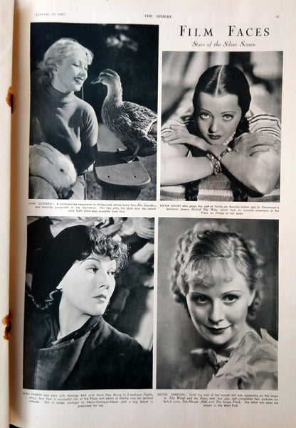 The Sphere Magazine. January 19th 1935. (LM002)