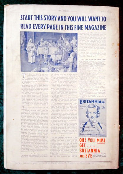The Sphere Magazine. January 19th 1935. (LM002)