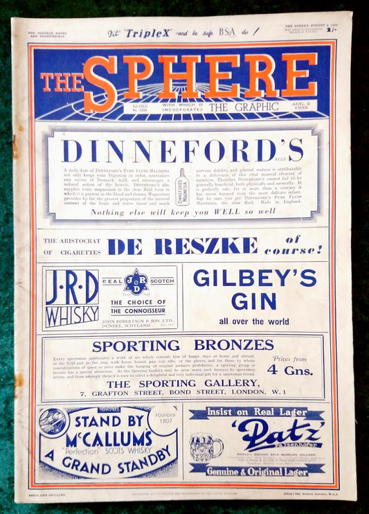 The Sphere Magazine. August 3rd 1935. (LM003)