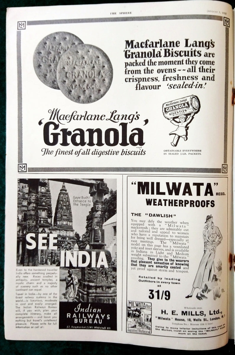 The Sphere Magazine. August 3rd 1935. (LM003)