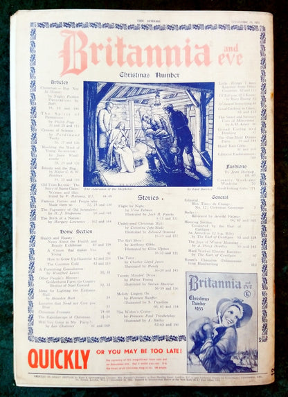 The Sphere Magazine. December 28th 1935. (LM005)