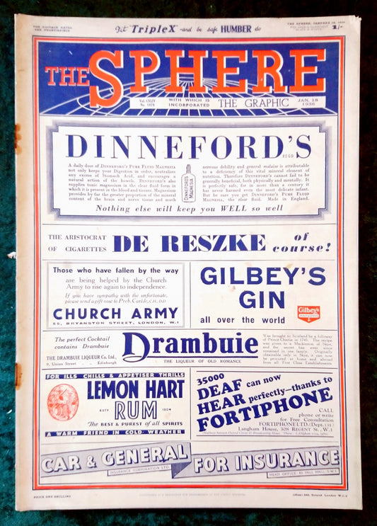 The Sphere Magazine. January 18th 1936. (LM006)