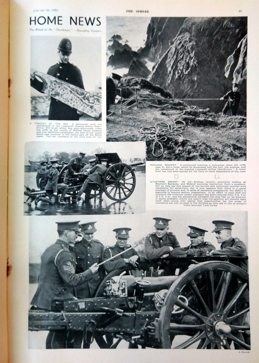 The Sphere Magazine. January 18th 1936. (LM006)