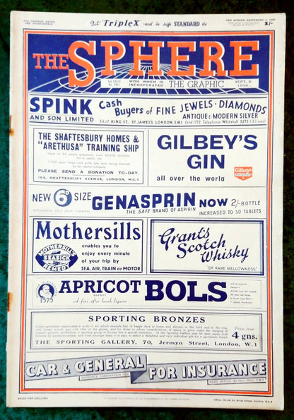 The Sphere Magazine. September 5th 1936. (LM007)
