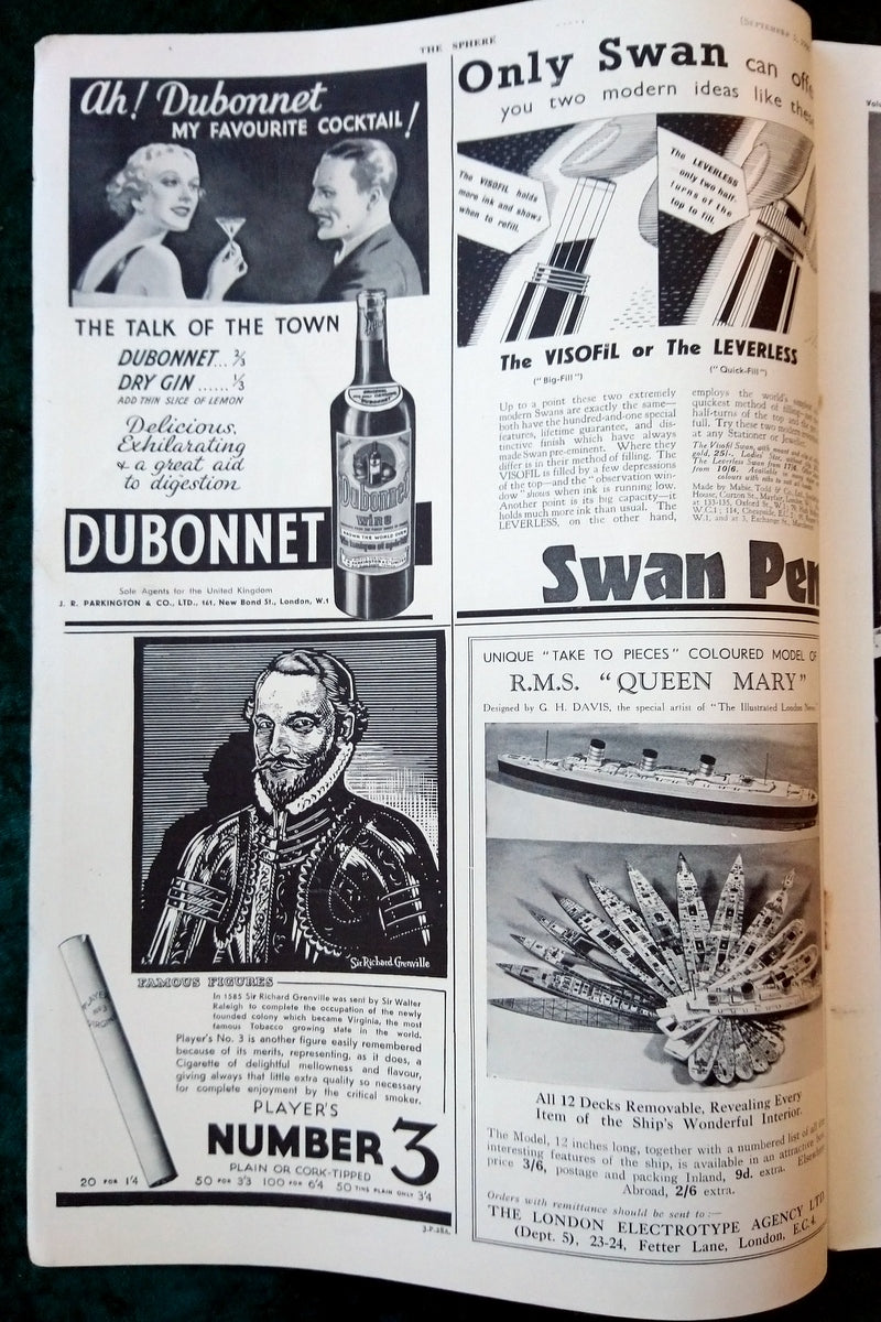 The Sphere Magazine. September 5th 1936. (LM007)