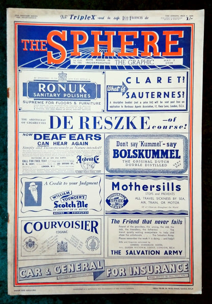 The Sphere Magazine. May 7th 1938. (LM008)
