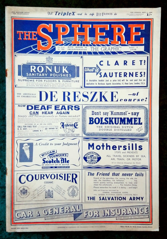The Sphere Magazine. May 7th 1938. (LM008)