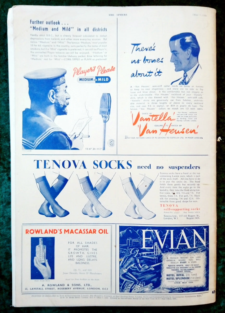The Sphere Magazine. May 7th 1938. (LM008)