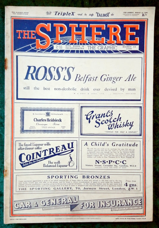The Sphere Magazine. March 12th 1938. (LM009)