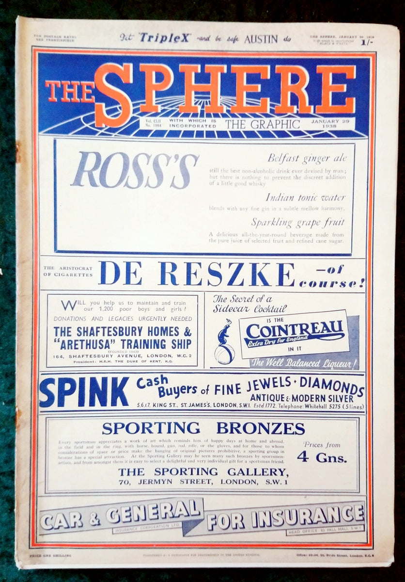 The Sphere Magazine. January 29th 1938. (LM010)