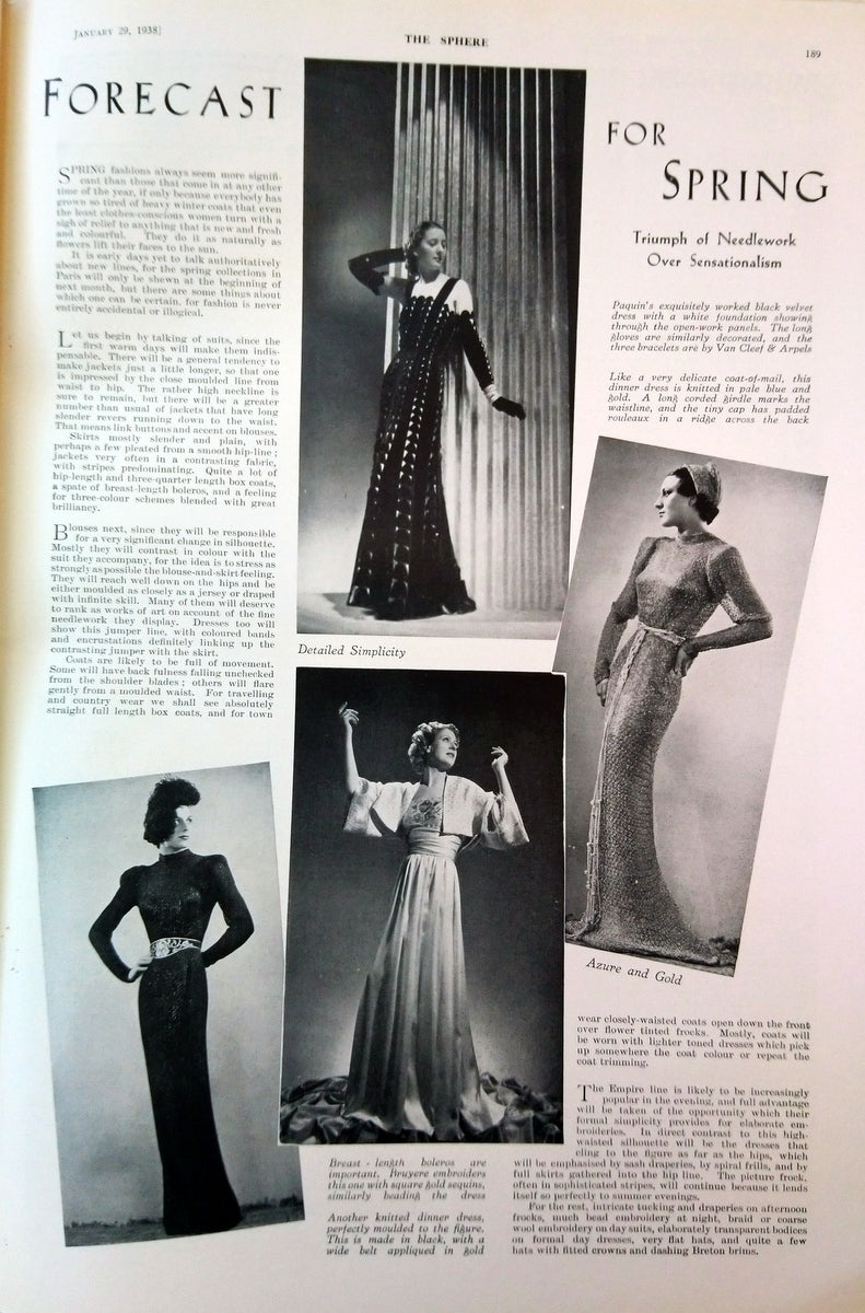 The Sphere Magazine. January 29th 1938. (LM010)