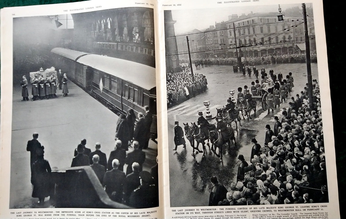Illustrated London News. February 16th 1952. Death of King George VI (LM017)