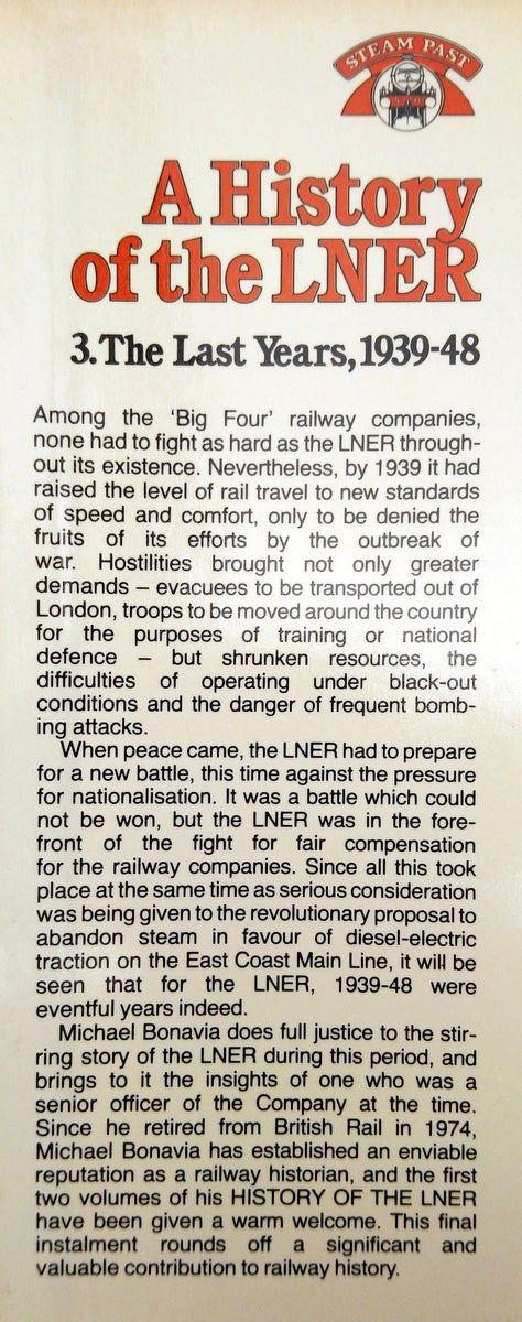 A History of the LNER 3 - The Last Years 1939-48 (ref b290)