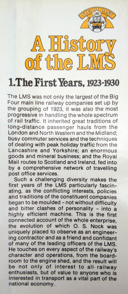 A History of the LMS 1 - The First Years 1923-30 (ref b291)