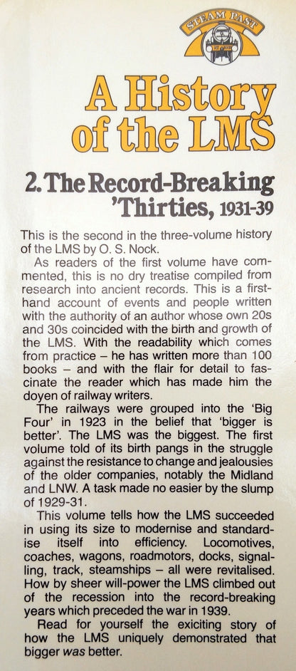 A History of the LMS 2 - The Record Breaking Thirties (ref b292)