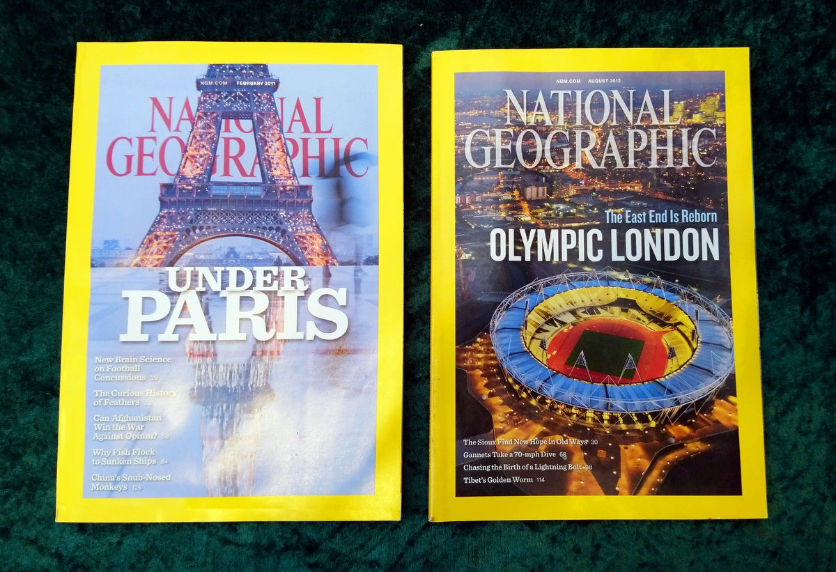 National Geographic Magazines x 4 2000's. (MC119)
