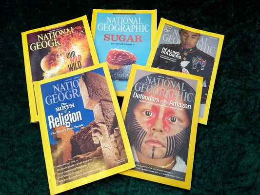 National Geographic Magazines x 5 2000's. (MC117)