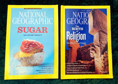 National Geographic Magazines x 5 2000's. (MC117)