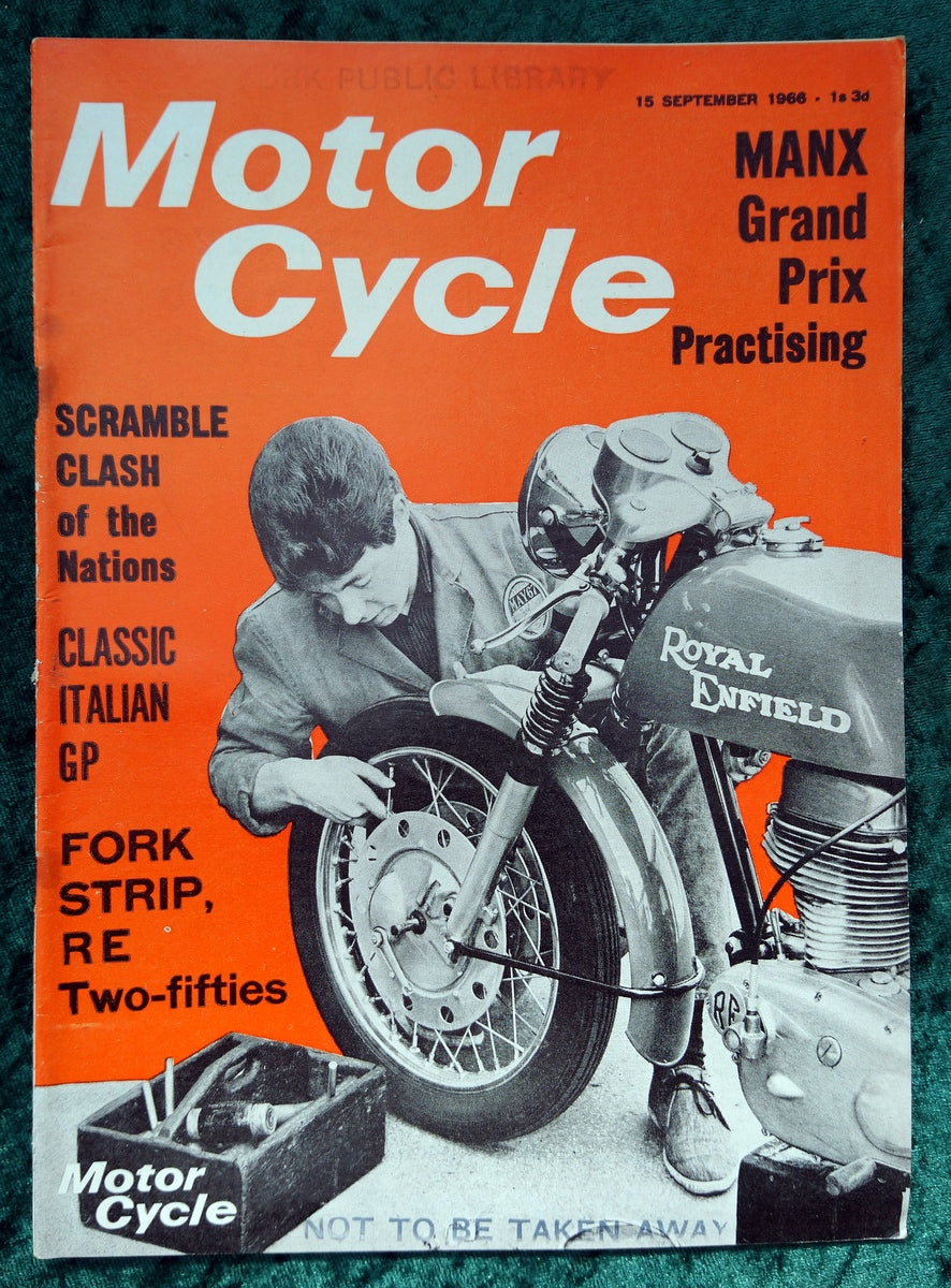Motor Cycle Magazine Set of 3 Issues 1966, Inc Show Review. (M501)
