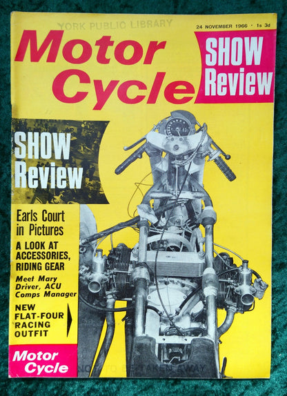 Motor Cycle Magazine Set of 3 Issues 1966, Inc Show Review. (M501)