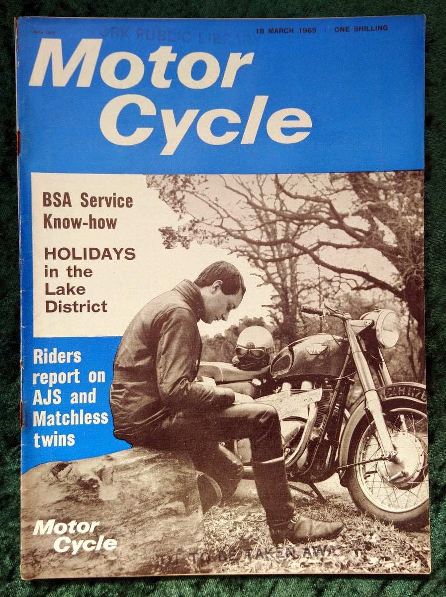 Motor Cycle Magazine Set of 3 Issues 1961/64/65. (M502)