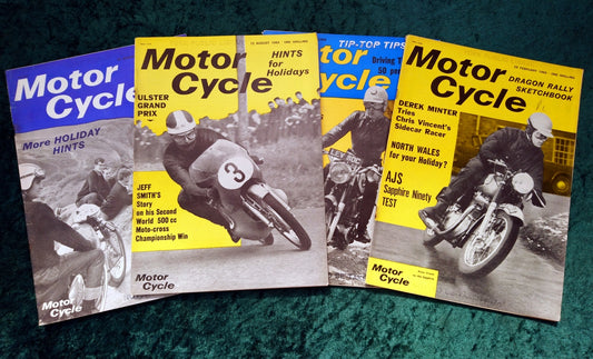 Motor Cycle Magazine Set of 4 Issues 1965. (M503)