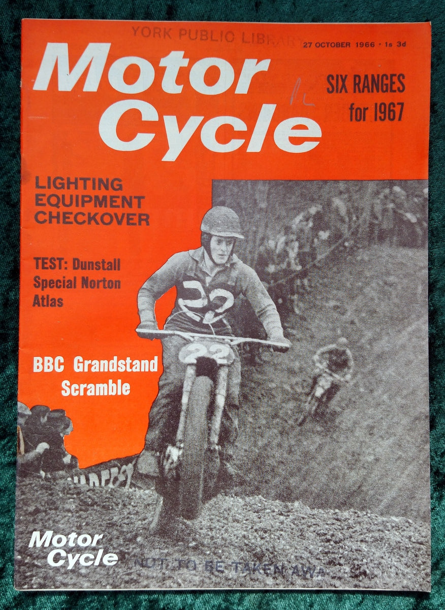 Motor Cycle Magazine Set of 4 Issues 1966. (M504)